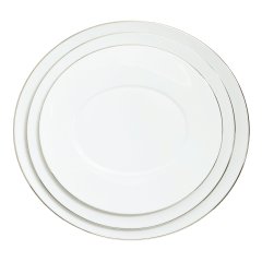 Epure Platinum Oval Dinner Plate