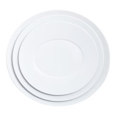 Epure White Oval Charger Plate