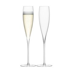 Savoy Champagne Flutes, Set of 2