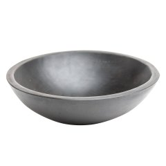 Black Ebonized Round Bowl