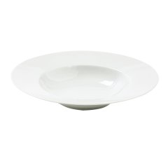 Medaillon White Porcelain Pasta Plate