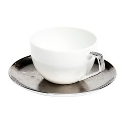 TAC 02 Skin Platinum Tea Cup and Saucer