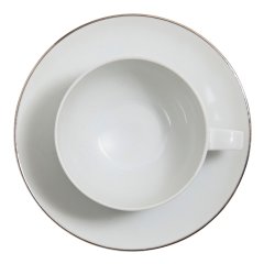 Platinum Filet A.D. Cup and Saucer