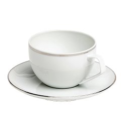 Platinum Filet A.D. Cup and Saucer