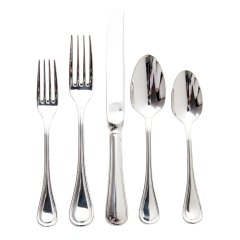 Lyrique Silver Plate Flatware, 5 Piece Set