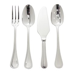 Le Perle Stainless Hostess Flatware, 4 Piece Set