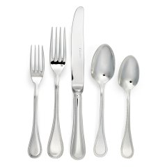 Le Perle Silver Plate Flatware, 5 Piece Set