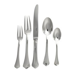 Brantome Silver Plate Flatware, 5 Piece Set