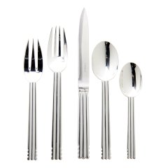 Nantes Silver-Plated Flatware, 5 Piece Set