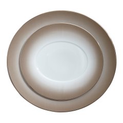 Epure Hazelnut Oval Dessert Plate