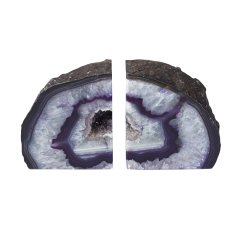 Purple Agate Bookends