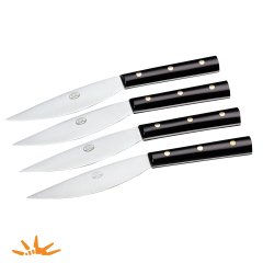 Valdichiana Black Steak Knives, Set of 4