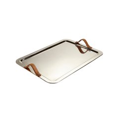 Large Tray with Leather Handles