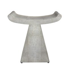 Annika Sand Textured Shagreen Stool