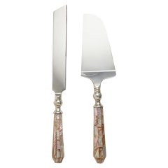 Dessert Set with Mother of Pearl Handle