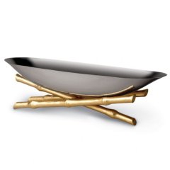 Large Bambou Serving Boat - Large