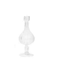 Large Clear Spherical Vase, #1