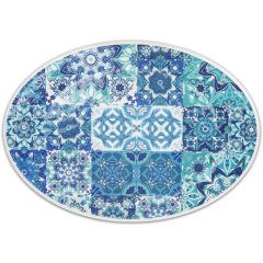 Oval Acrylic Serving Plate Capri