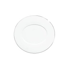 Epure Platinum Oval Dessert Plate