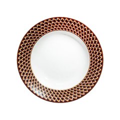 San Marco Geometric Rim Soup Plate