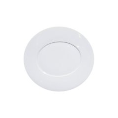 Epure White Oval Dessert Plate