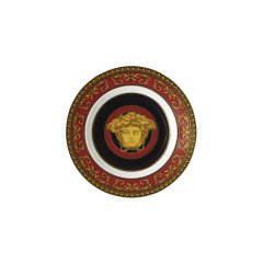 Medusa Red Porcelain Bread & Butter Plate