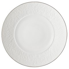 Mineral Platinum Porcelain Buffet Plate