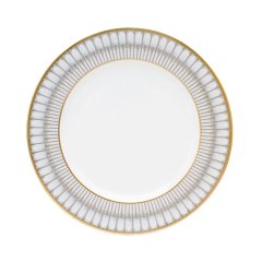 Arcades Grey and Gold Dinner Plate