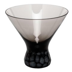 Pebbles Martini Glass-Smoke