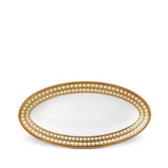 Gold Perlee Oval Platter