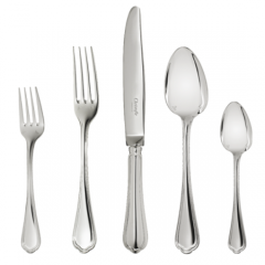 Spatours Silver Plated Flatware, 5 Piece Set