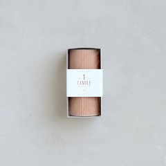 RIBBED PILLAR - 6" PETAL PINK