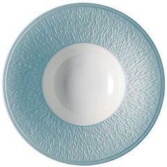 Mineral Irise Sky Blue Rim Soup Plate