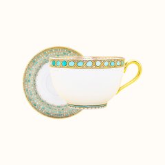 Syracuse Turquoise Breakfast Cup and Saucer