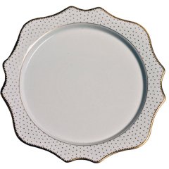 Simply Anna Antique Polka Dot Charger