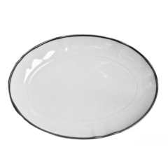 Simply Elegant Platinum Oval Platter (D)