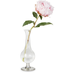 Footed Glass Vase
