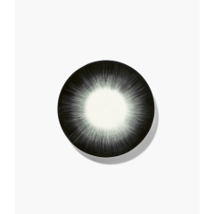 Breakfast Plate White / Black  5 Dé By Ann Demeulemeester