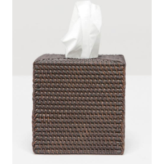 Coffee Rattan Dalton Tissue Box