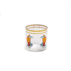 Water Glass Hands With Snakes, Set of 2