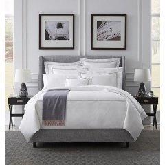 Grande Hotel White/Cornflower Blue King Pillowcase