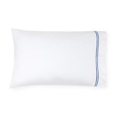 Grande Hotel White/Cornflower Blue King Pillowcase