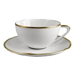 Simply Elegant Gold Tea Cup & Saucer