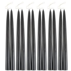 Smoke Taper Candles, Set of 2