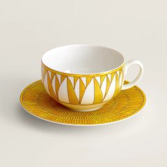 Soleil D'Hermes Breakfast Cup and Saucer