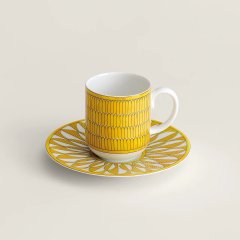 Soleil D'Hermes Coffee Cup and Saucer