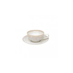 Taormina White Tea Cup and Saucer