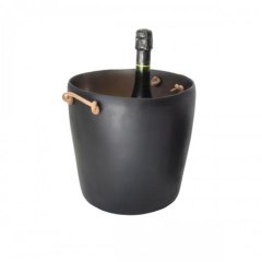 Champagne Bucket with Leather Handles