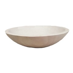 White Pearl Round Bowl