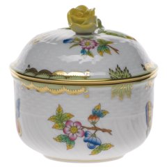 Queen Victoria Green Sugar Pot